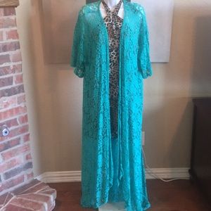 Brand New Turquoise Kimono